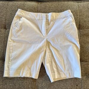 White House Black Market Cream Women's Bermudas